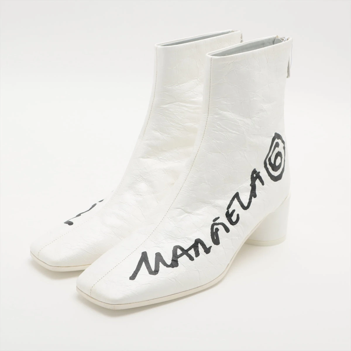 mm6 ブーツ　ホワイト エムエムシックス - MM6 | ANKLE BOOT-White-40の通販 | RESTIR