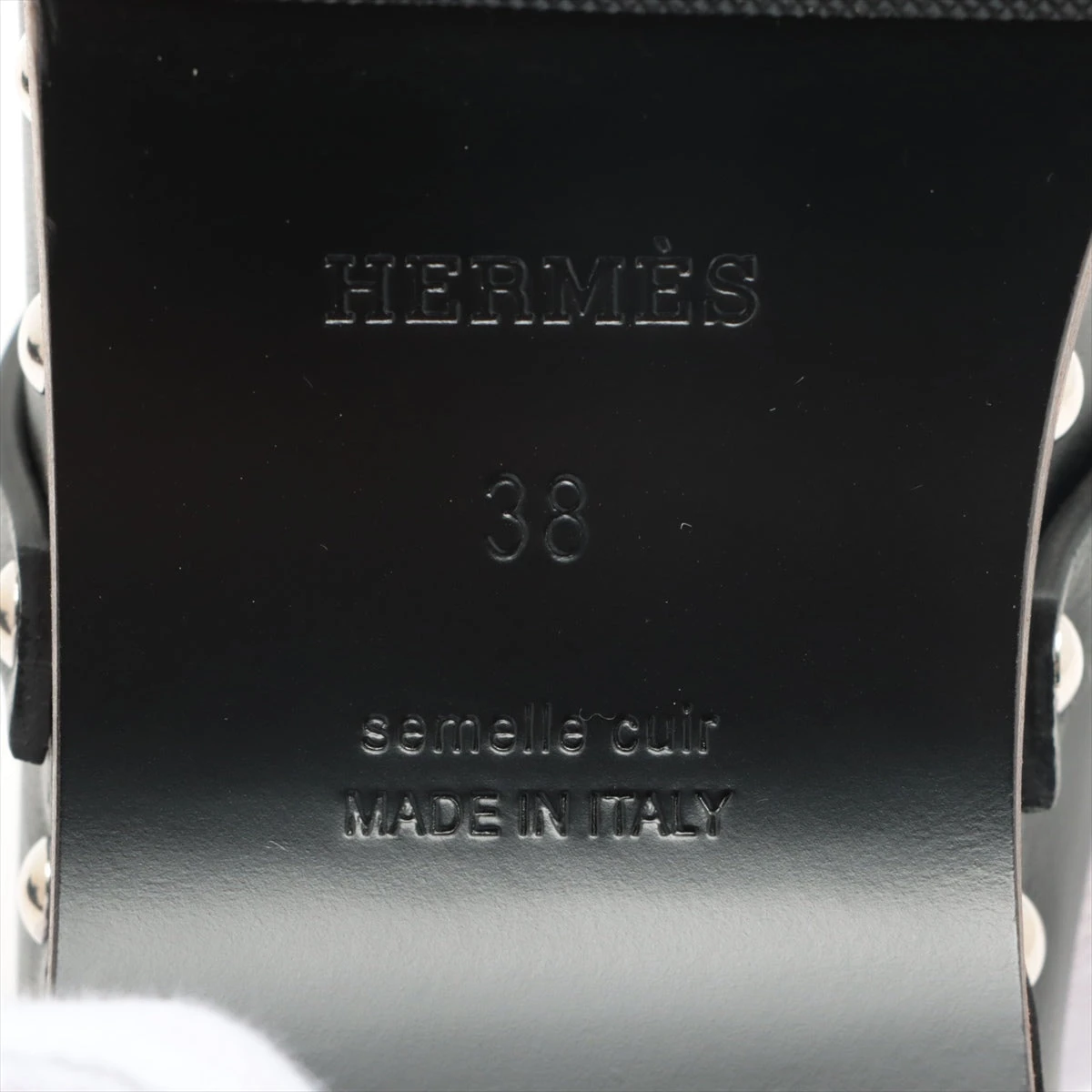 【希少アイテム♪】HERMES カルロッタミュール♪ エルメス カルロッタ 23SS レザー ミュール 38 レディース