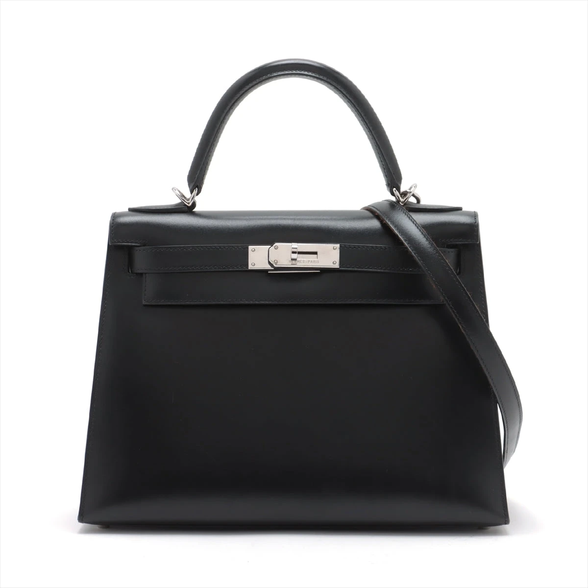 送料込*エルメス【ガブリエル】ブラックケリーバックルスライド HERMES エルメス ベルト ケリー18 ブラック ゴールド金具 ヴォー