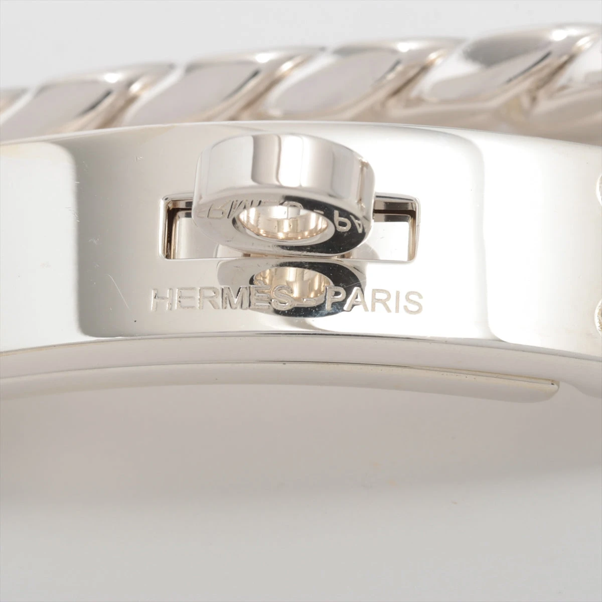 HERMES エルメス ケリードッグ ブレスレット グレー シルバー HERMES エルメス ケリードッグ ブレスレット グレー シルバー