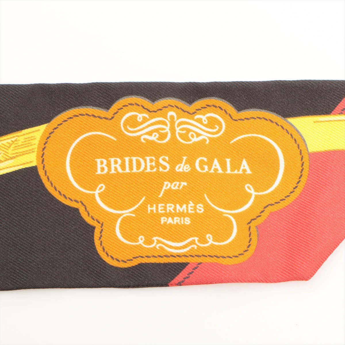 タグ有HERMES エルメスBRIDES de GALAツイリーブリッドドゥガラ エルメス ツイリーロング BRIDES DE GALA APPLIQUE ブリッド