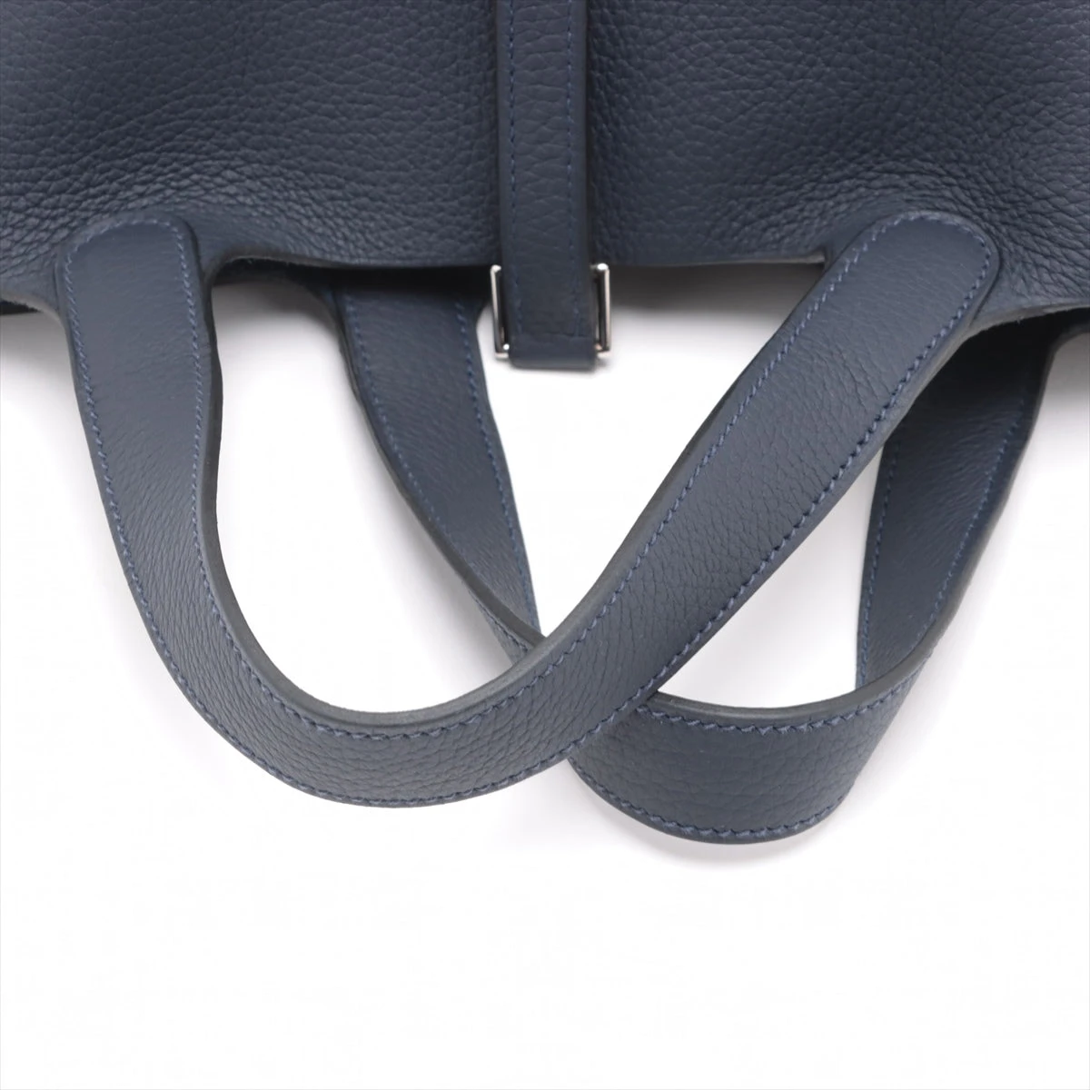 エルメス ピコタン PMサイズ ブルーニュイ シルバー金具 エルメス / HERMES ピコタンロック PM ブルーニュイ/ブラック