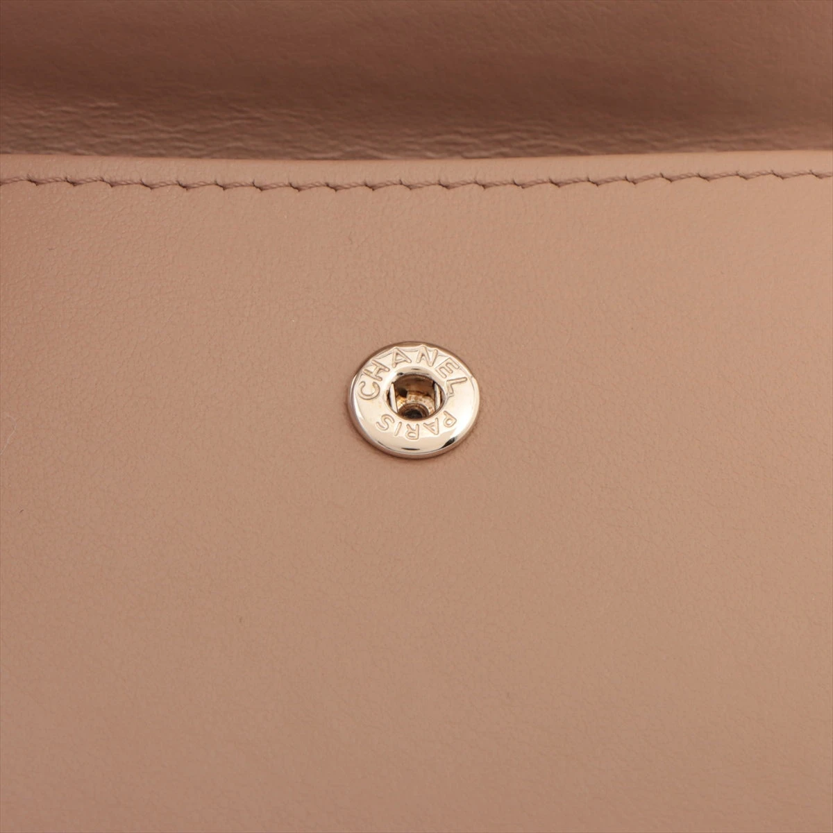 シャネル マトラッセ キャビアスキン 財布 ブラウン シャンパン