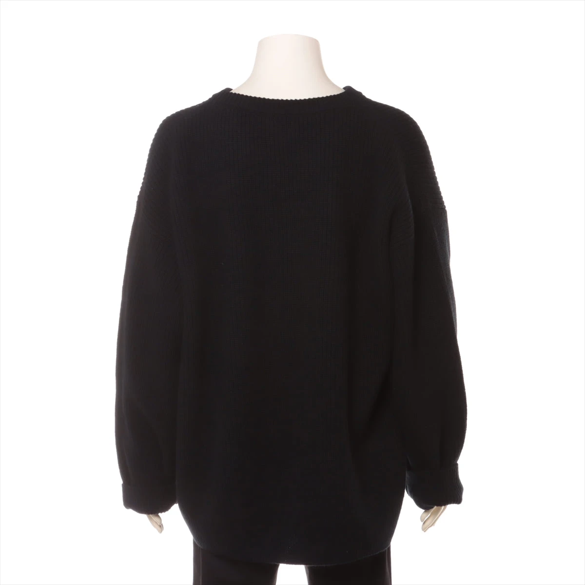 セリーヌ 22AW ウール ニット XXL メンズ ブラック 2A19R423P