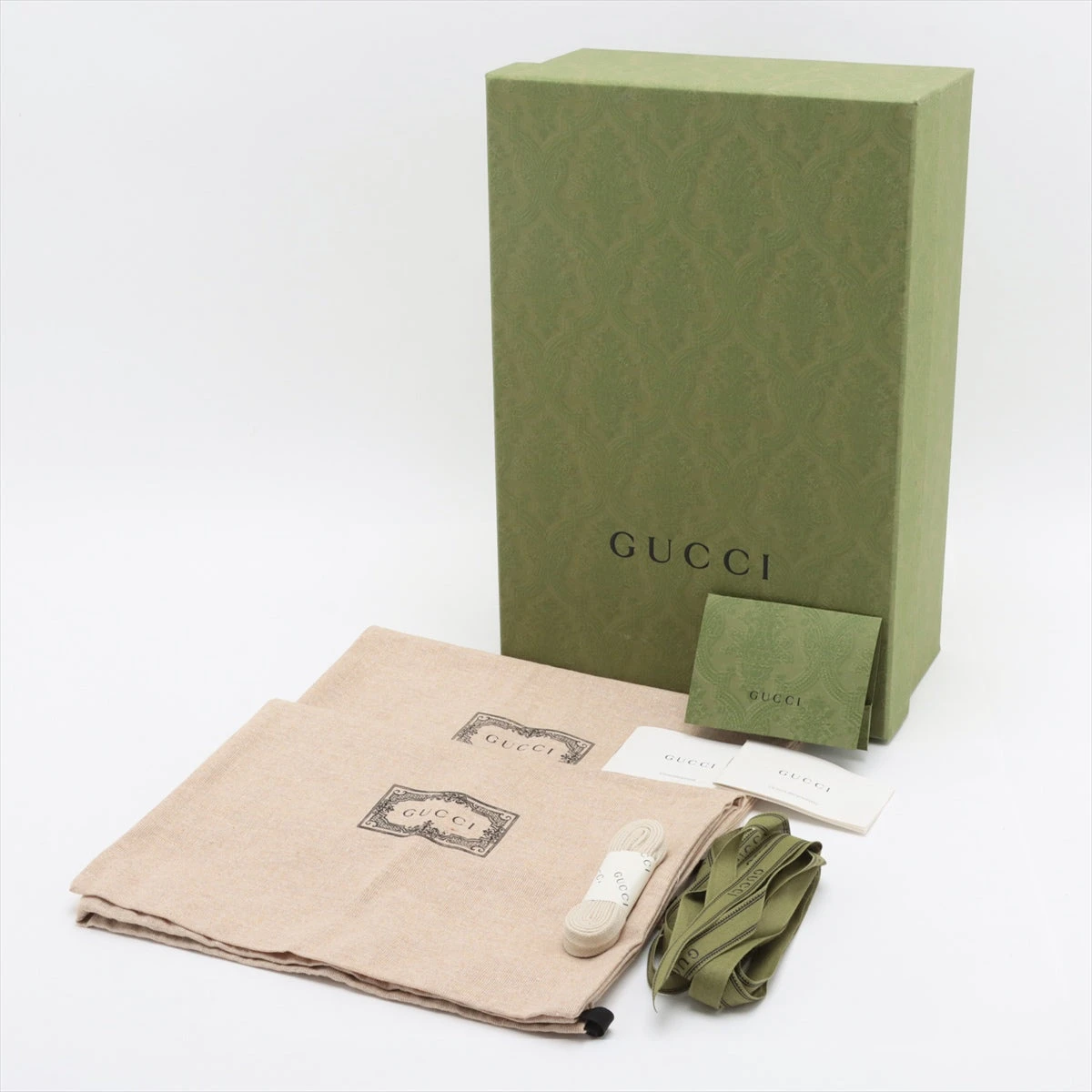 グッチ GGキャンバス キャンバス×レザー スニーカー 9 1/2