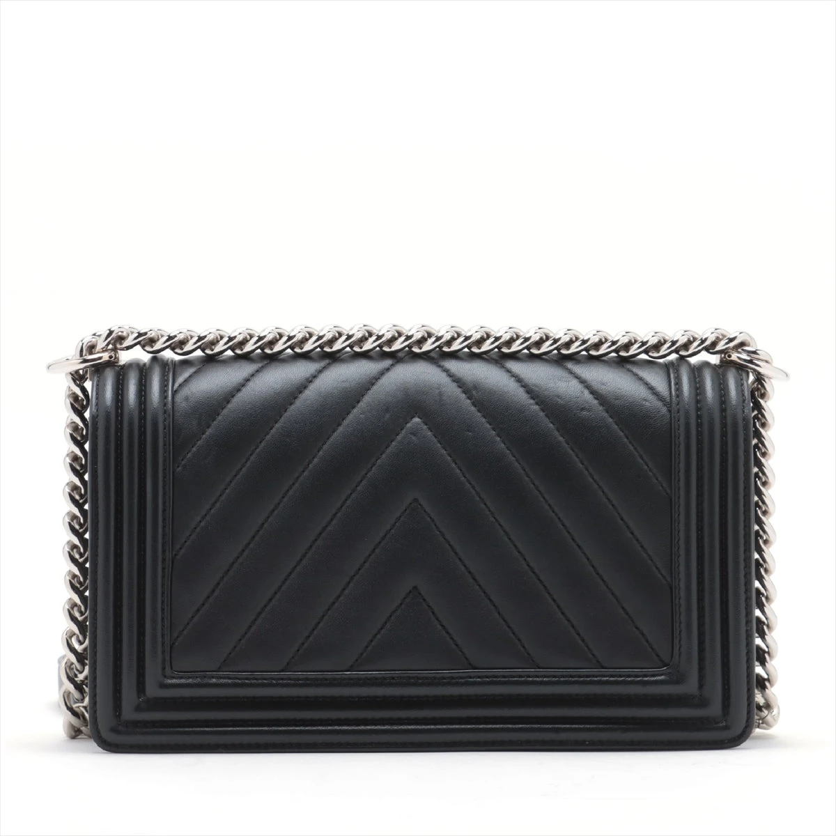 CHANEL Vステッチ　シルバー 22553●●● CHANEL Vステッチシルバー 22553○○○