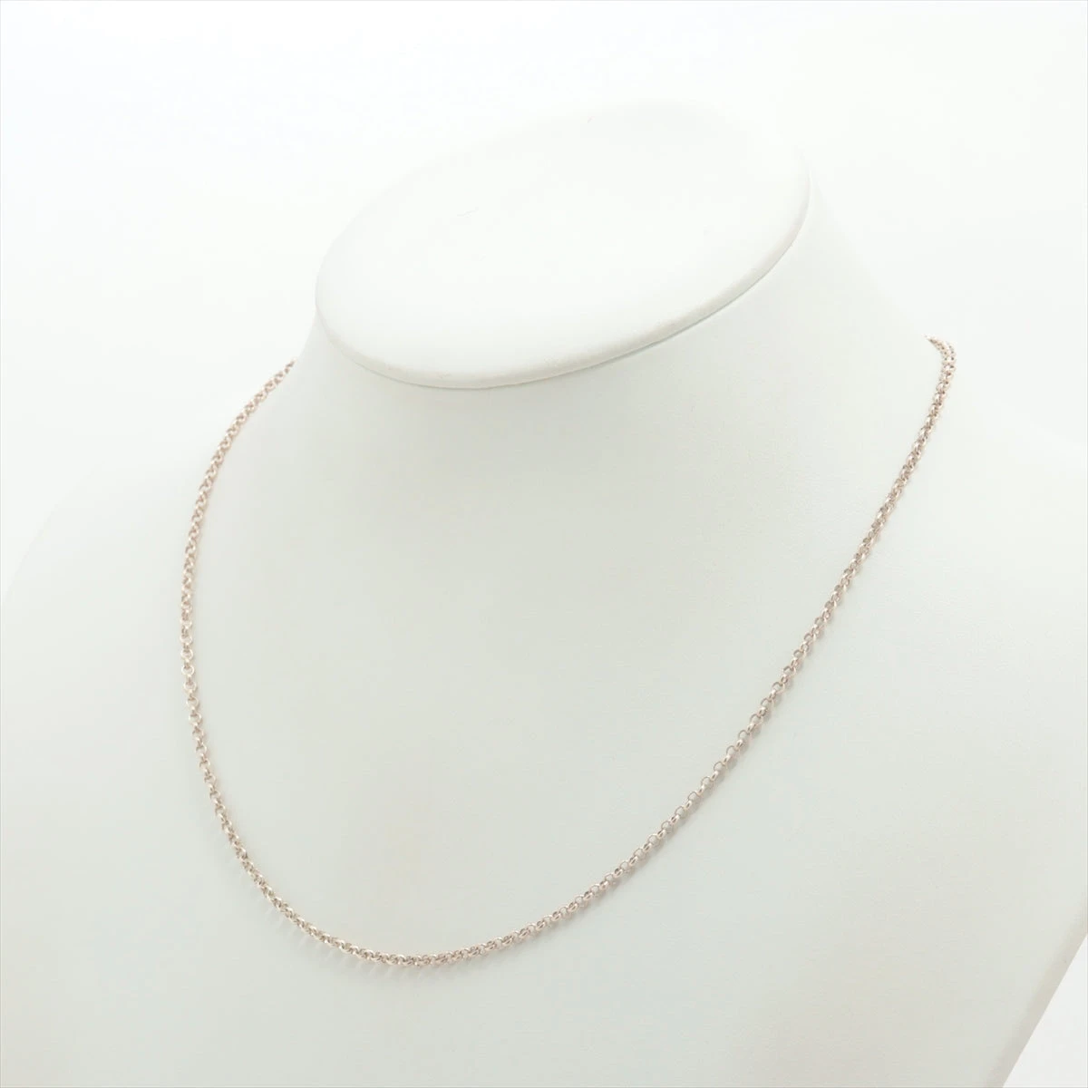 【美品】クロムハーツ　CH　ロールチェーンネックレス　18インチ　シルバー925 クロムハーツ ネックレス ロールチェーン 18inch シルバー 925