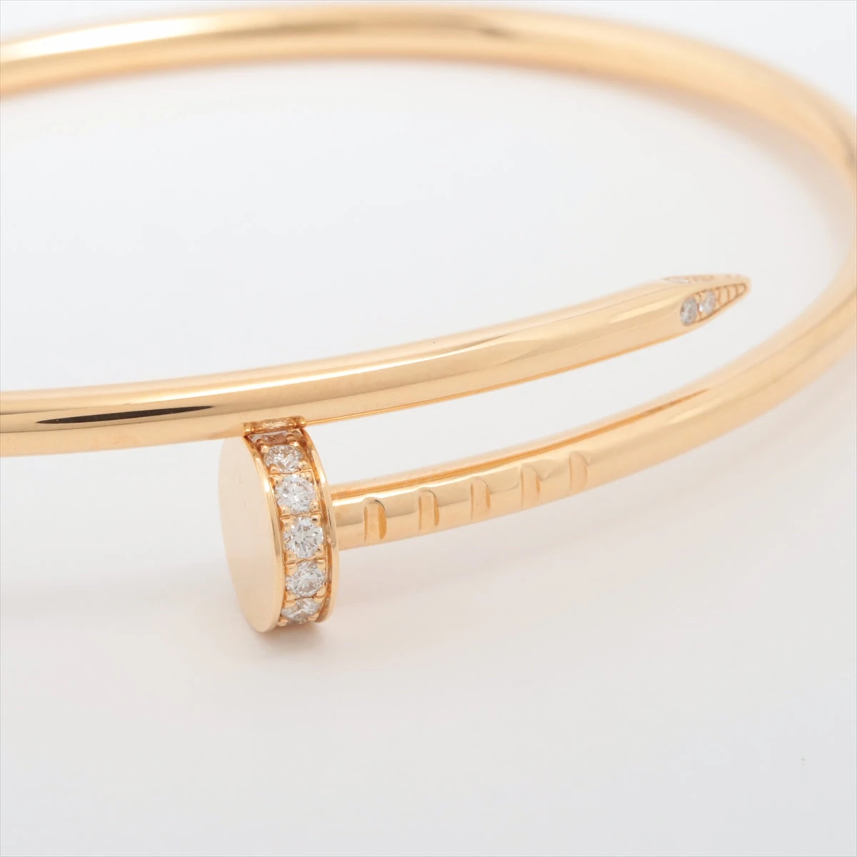 カルティエ ジュストアンクル SM ダイヤ ブレスレット 750(YG) 8.8g 16