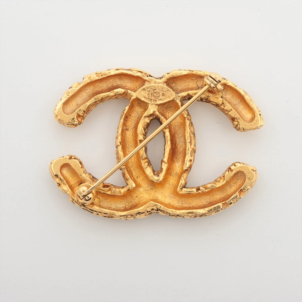 シャネル ゴールドプレート ユーガン ココマーク ブローチ 93A シャネル ココマーク 93A ブローチ GP ゴールド AP045324｜中古