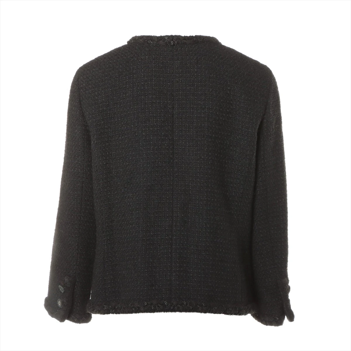 美品✨CHANEL シルクジャケット 44 ブラック ココマーク