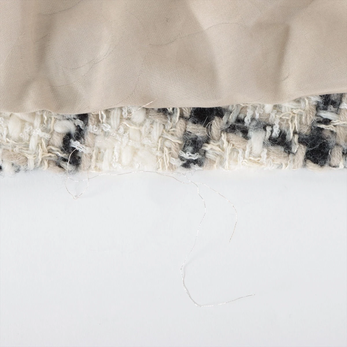 シャネル ココマーク ウール×コットン×シルク コート 34