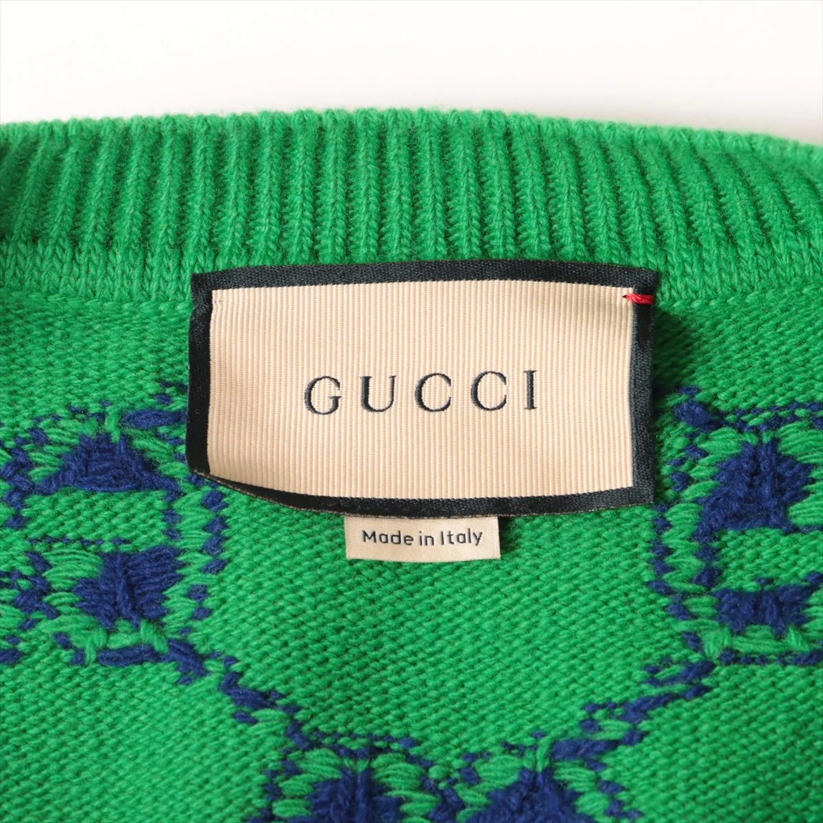 GUCCI GGロゴ グリーンカーディガン