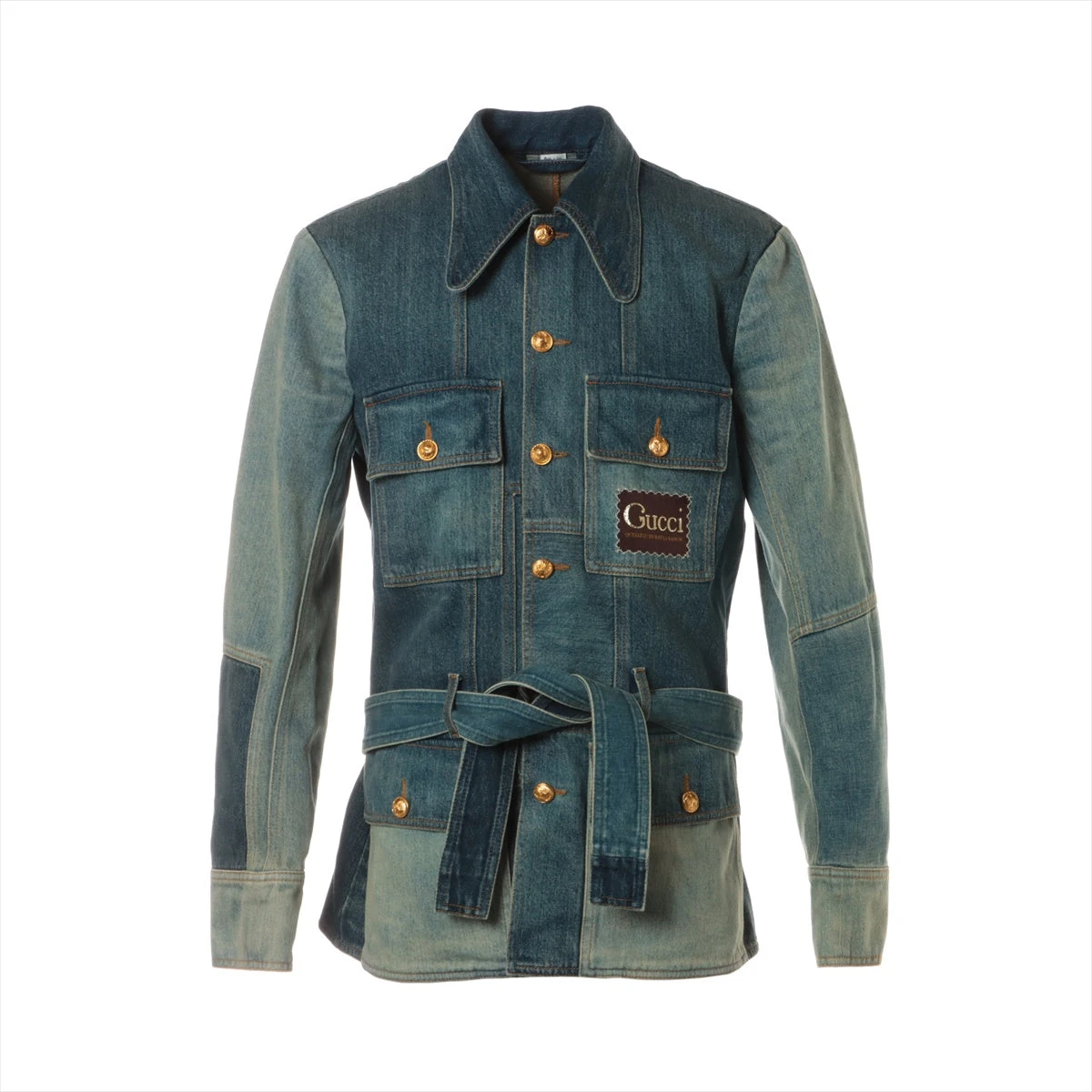 グッチ 21AW コットン×ポリエステル デニムジャケット 50 メンズ 