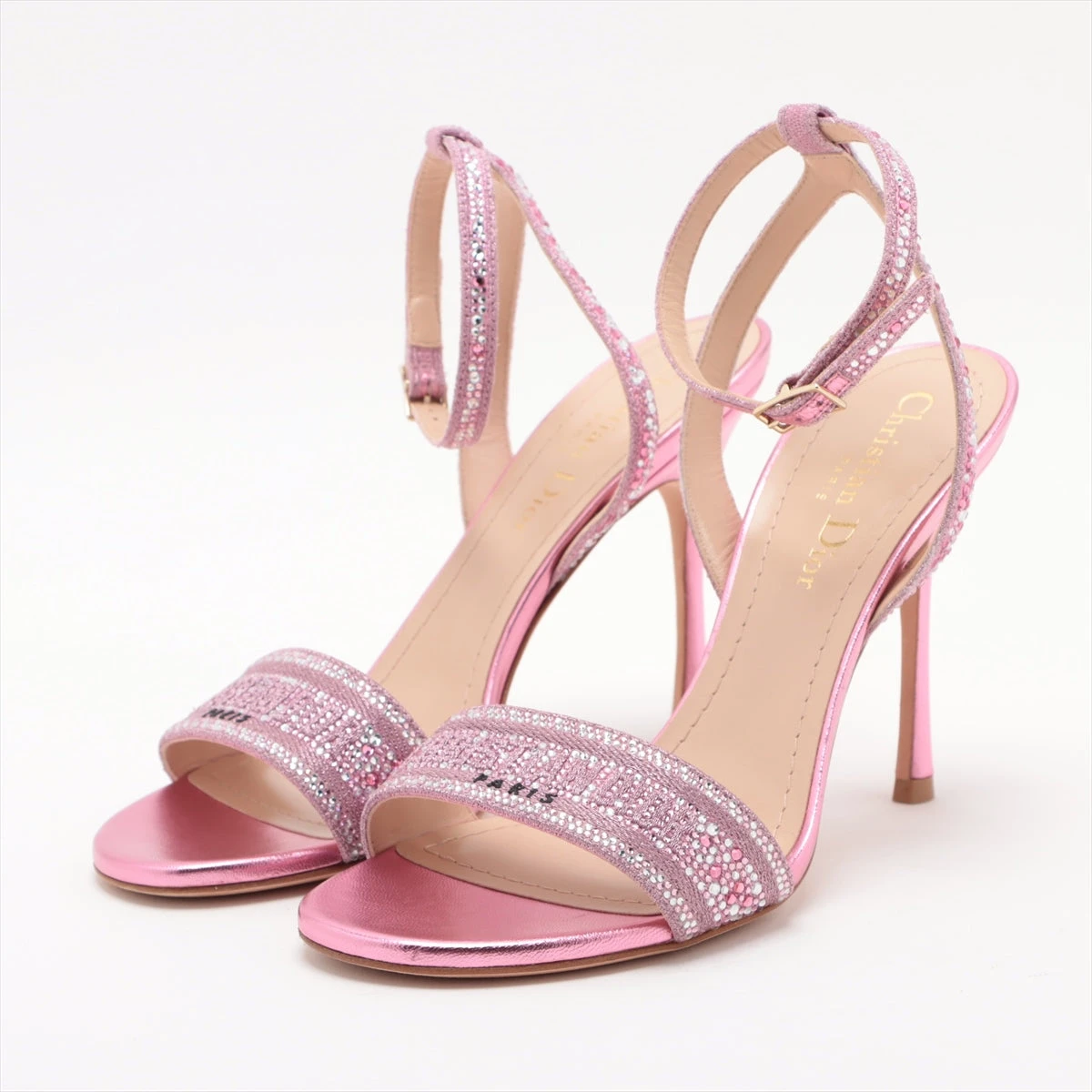 クリスチャンディオール レザー サンダル 36 1/2 レディース