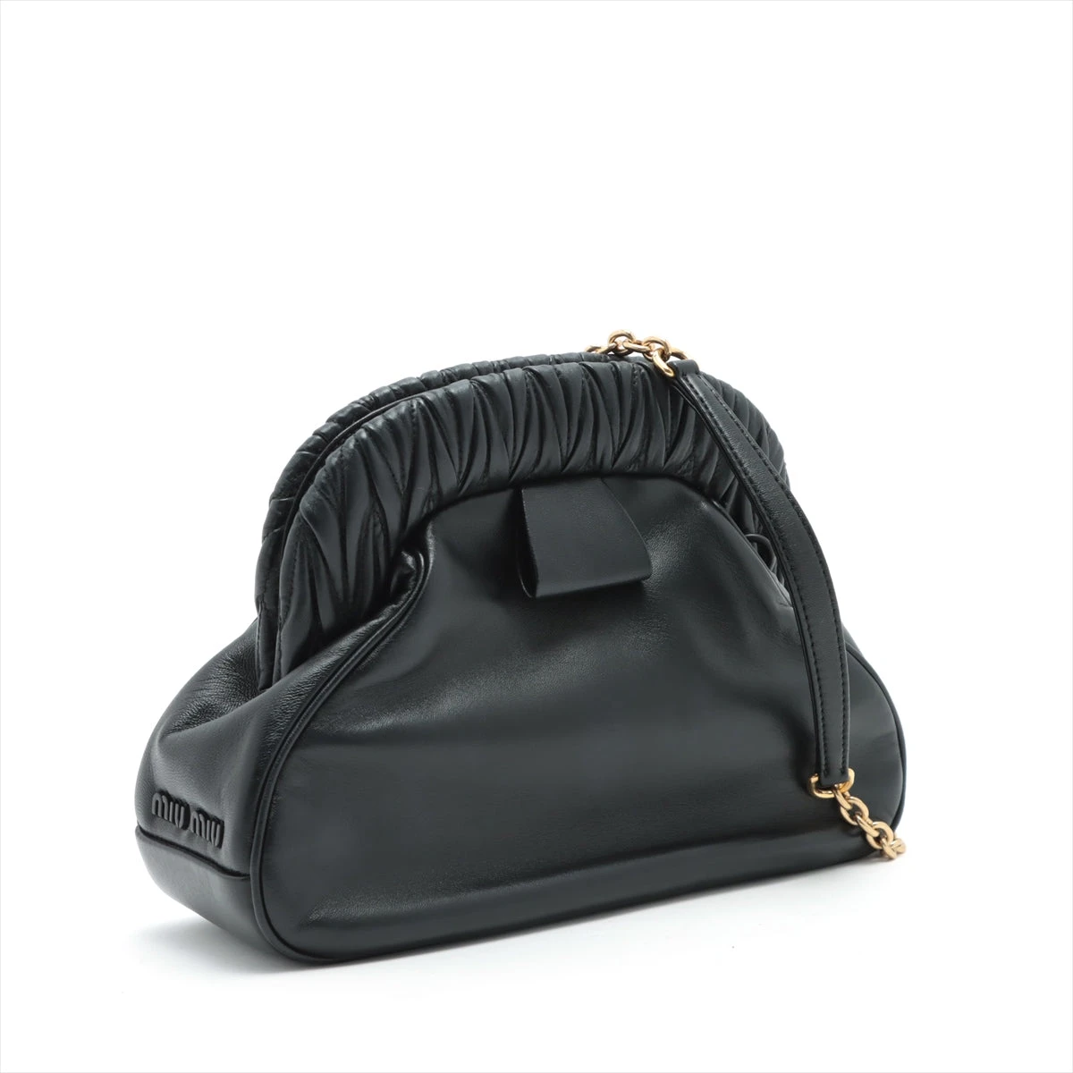 ミュウミュウ クラッチバック Miu Miu ミュウ ミュウ クラッチバッグ マテラッセ レザー