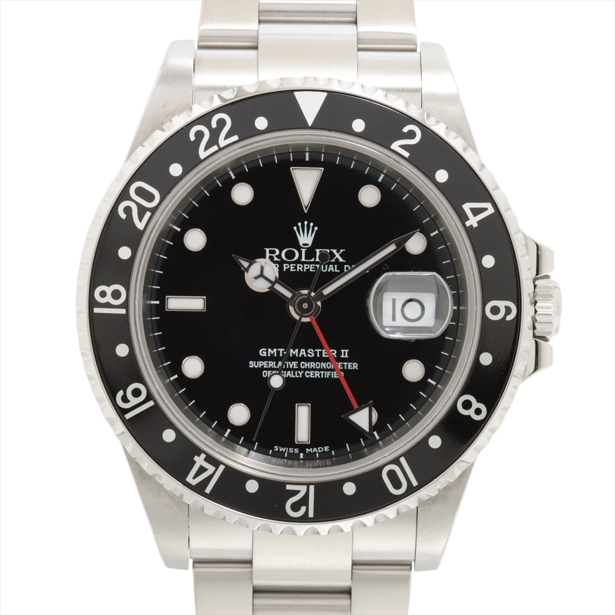 ロレックス GMTマスターⅡ 16710 SS AT 黒文字盤 あまりごま1