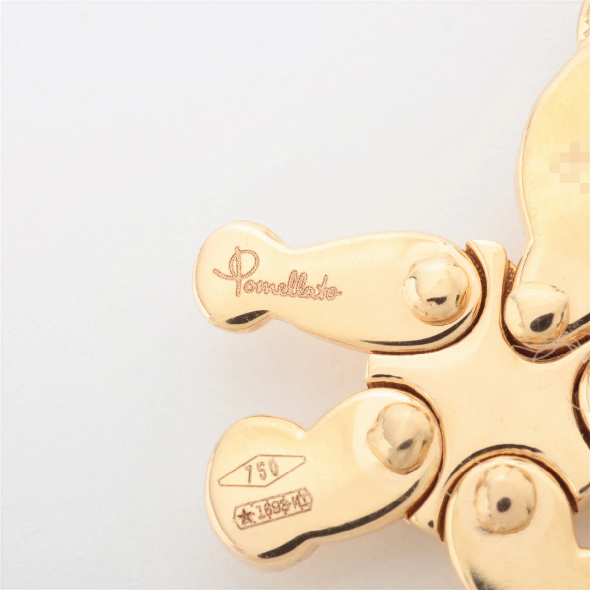 ポメラート オルセット ルビー ネックレストップ 750(YG) 4.0g