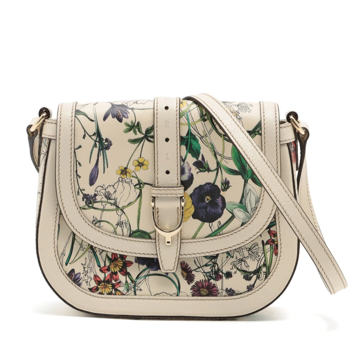 グッチ フローラ レザー ショルダーバッグ マルチカラー 336749