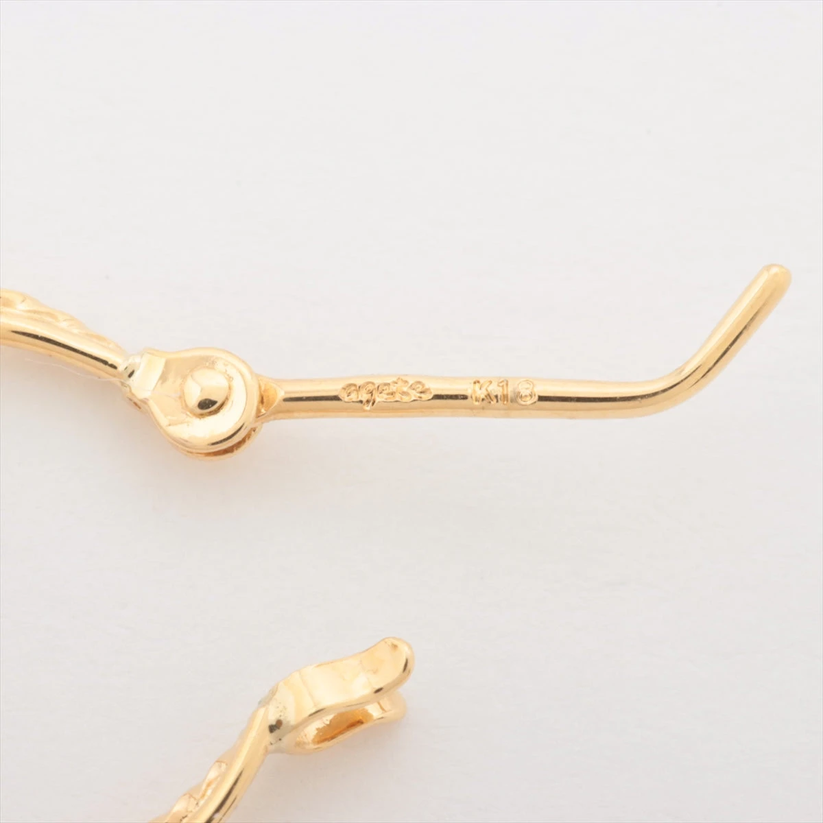 アガット ピアス K18(YG) 0.7g 14144112032 A2280474｜中古ブランド品 
