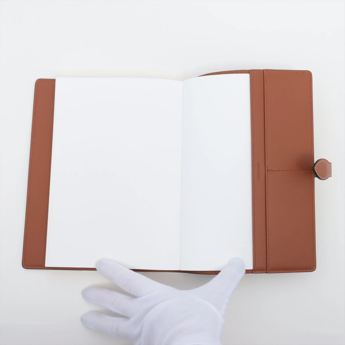 セリーヌ トリオンフ PVC×レザー ノートカバー ブラウン ノート