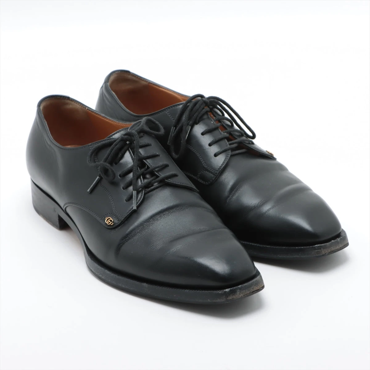 グッチ GGマーモント レザー ドレスシューズ 6 メンズ ブラック