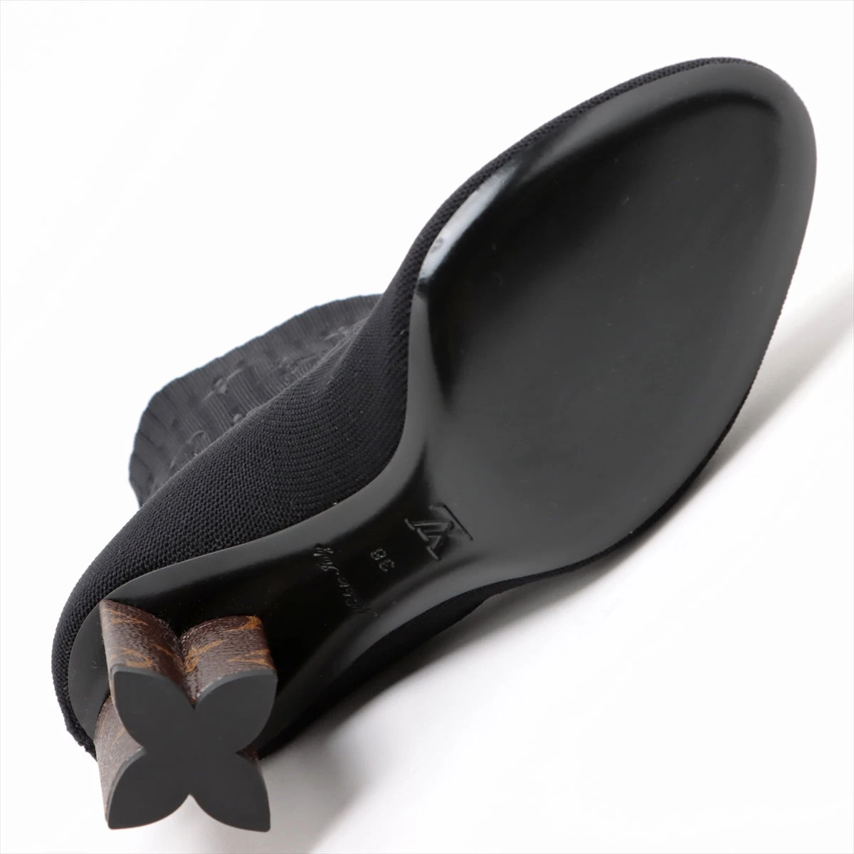 【美品】ルイヴィトン シルエットライン ショート ブーツ モノグラム ヒール Louis Vuitton(ルイヴィトン) ショートブーツ・ブーティ