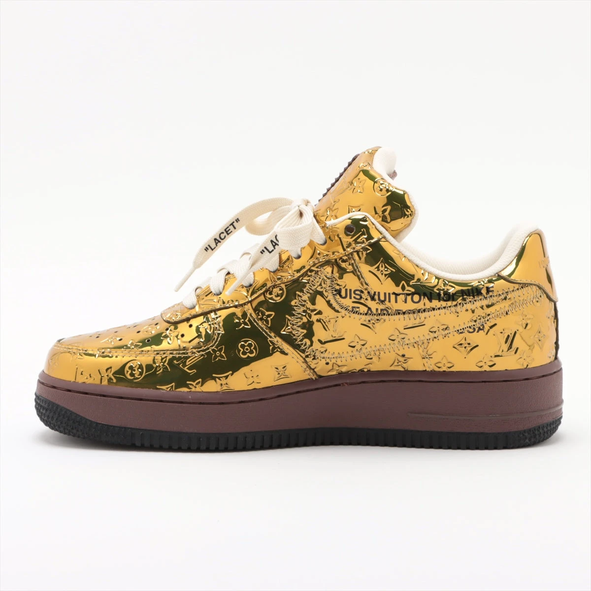 ルイヴィトン　モノグラムキャンバス×パテントレザー　スニーカー　正規品 LOUIS VUITTON - 美品 ルイヴィトン LOUIS VUITTON スニーカー