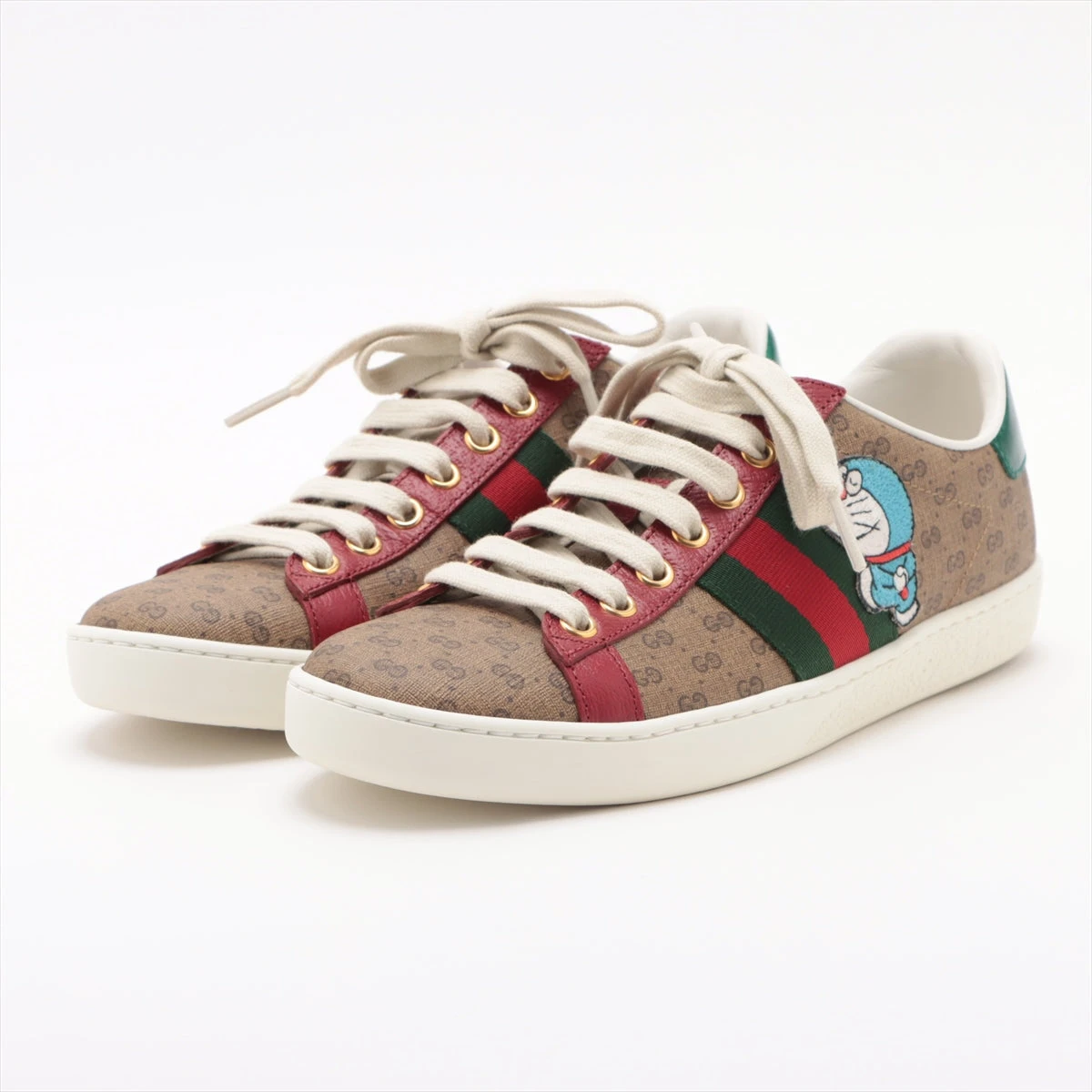 グッチ　エース　スニーカー　花柄　ローズ　レザー　ファブリック シェリーライン GUCCI グッチ エース スニーカー 花柄 ローズ レザー