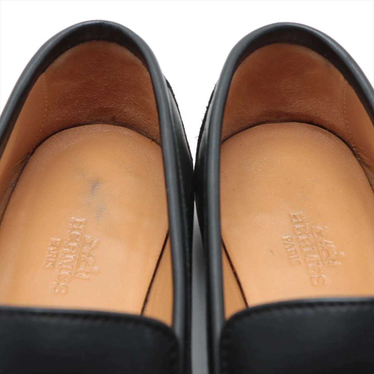 エルメス コレット レザー ローファー 35 レディース ブラック