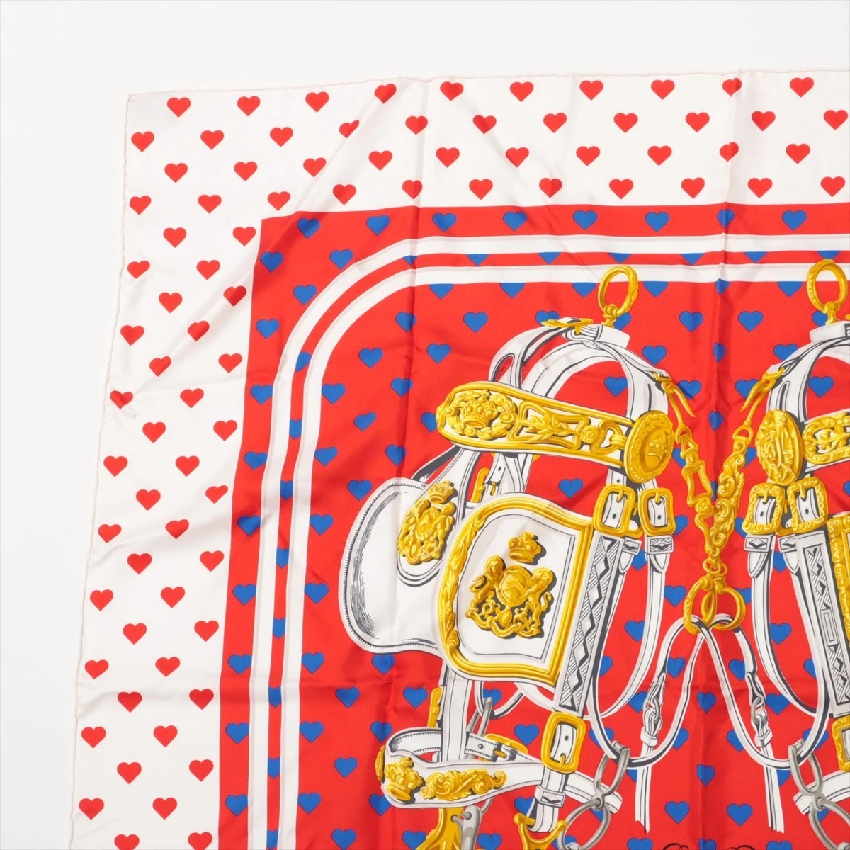 エルメス カレ90 BRIDES de GALA LOVE スカーフ シルク AP045736