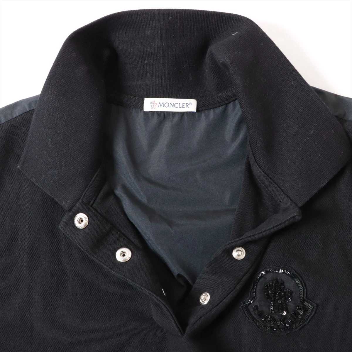 【新品未使用】モンクレール 21年 コットンポロシャツ MONCLER モンクレール ポロシャツ レディース 半袖 コットン