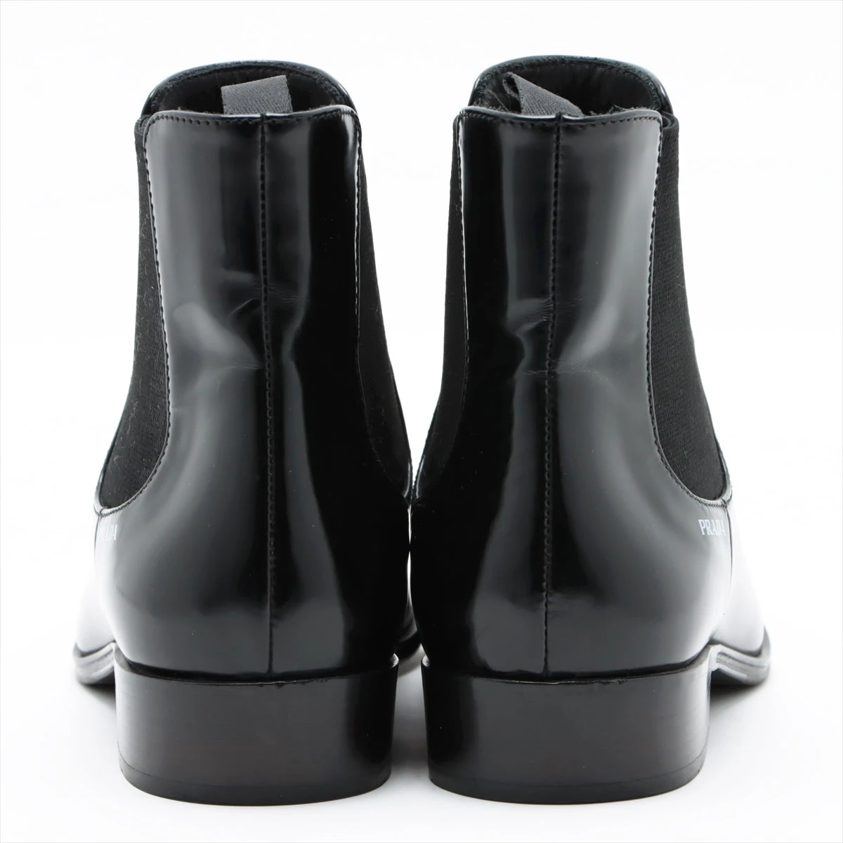 プラダスポーツ　サイドゴアブーツ　レザーブーツ プラダ レザー サイドゴアブーツ 36 レディース ブラック ロゴ
