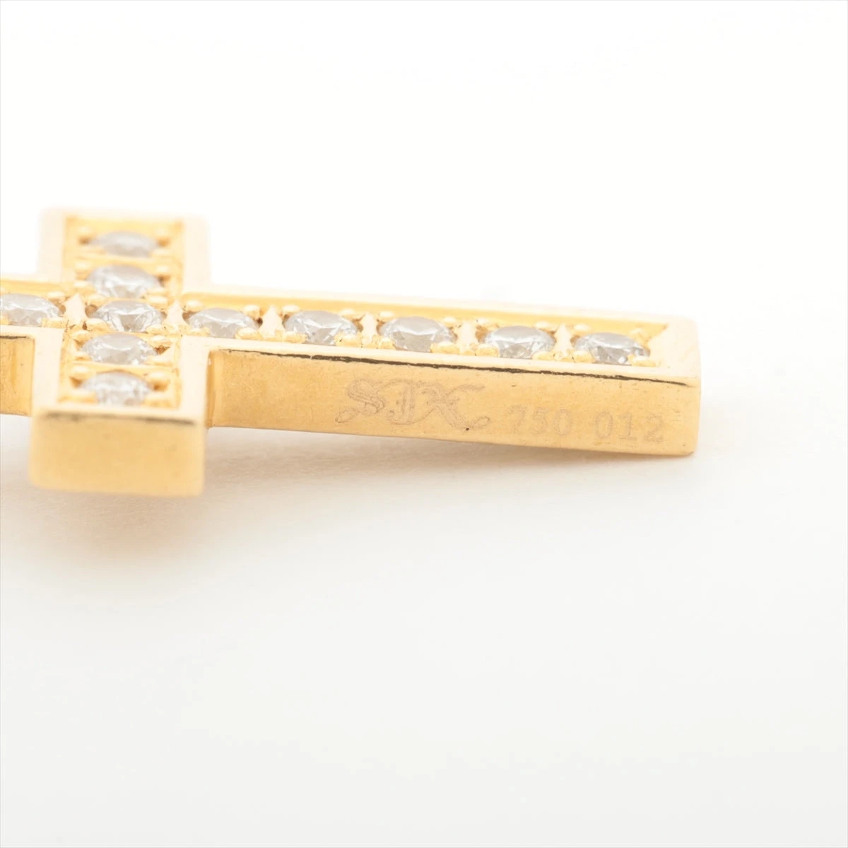 SJX クロス ダイヤ ネックレストップ 750(YG) 1.4g 0.12 6ZC0025