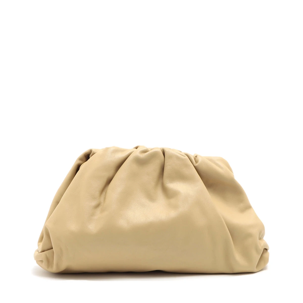 ボッテガヴェネタ ザ ポーチ レザー クラッチバッグ ベージュ XW013162  