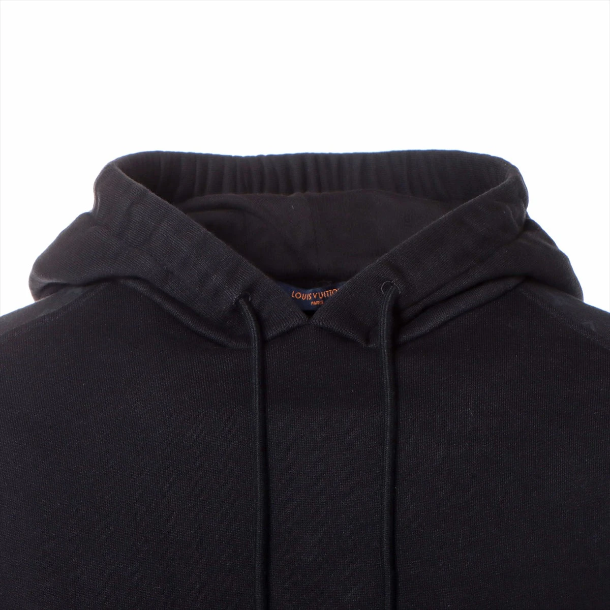 正規　LOUIS VUITTON モノグラム　サークルカット　フーディ　黒S LOUIS VUITTON ルイヴィトン 衣類 パーカー モノグラムサークル