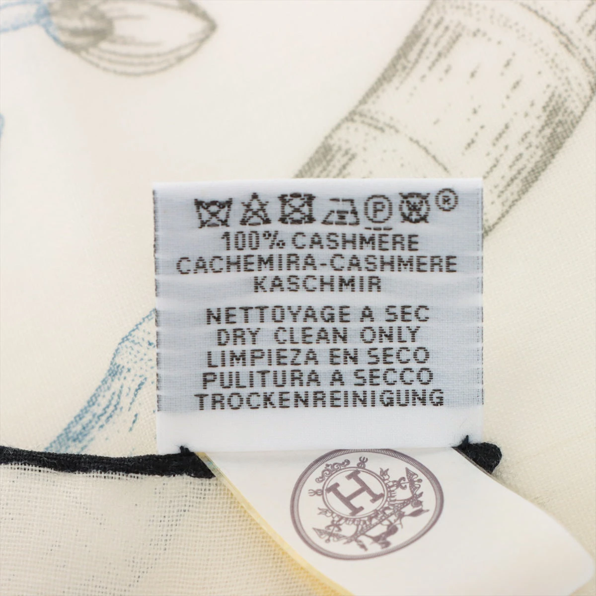 エルメス カレ90 レジェ INDEX PALMARUM ヤシの目録 スカーフ カシミヤ