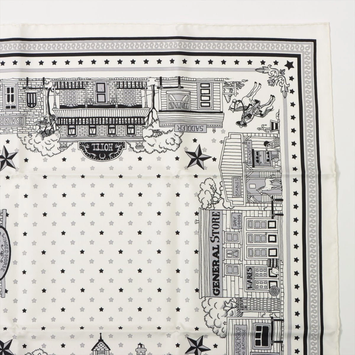 エルメス カレ55 Hermes Paris Station Bandana エルメス パリ