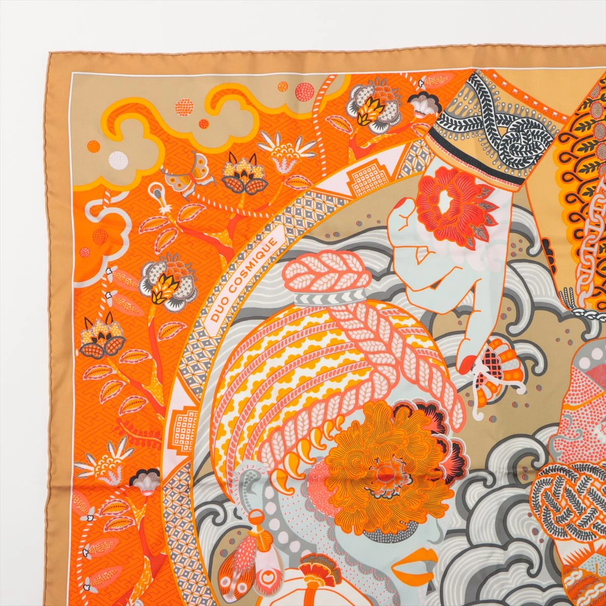 エルメス カレ90 DUO COSMIQUE デュオ コスミック スカーフ シルク