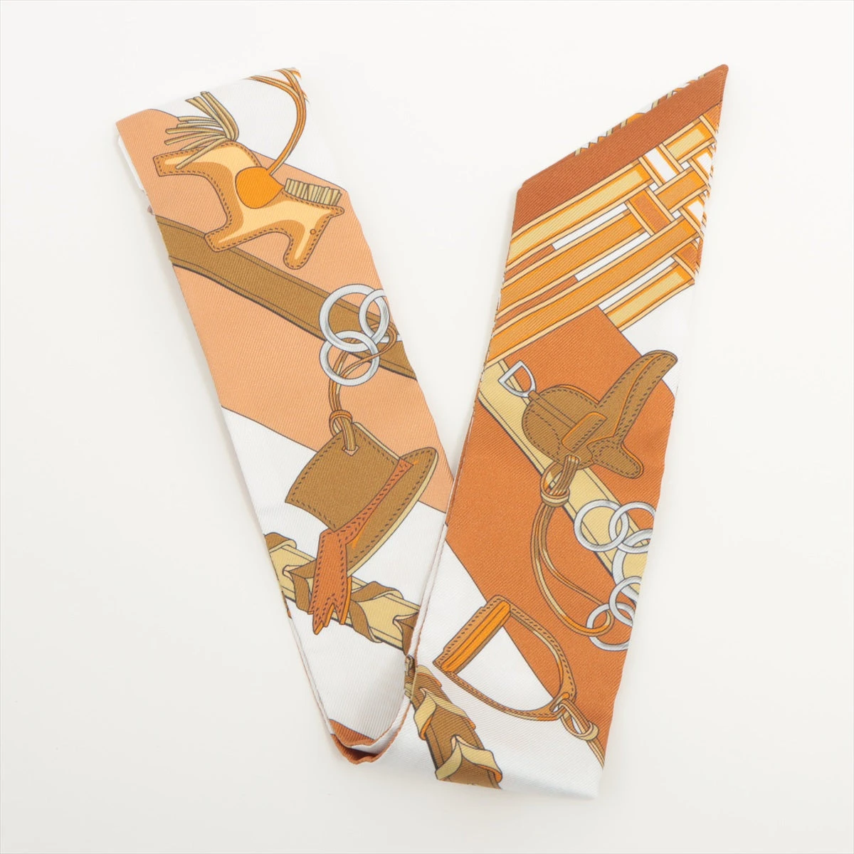 HERMES ツイリー　エクスリブリスベージュ・ブラウン 楽天市場】≪新品≫ エルメス ツイリー エクスリブリス ベージュ