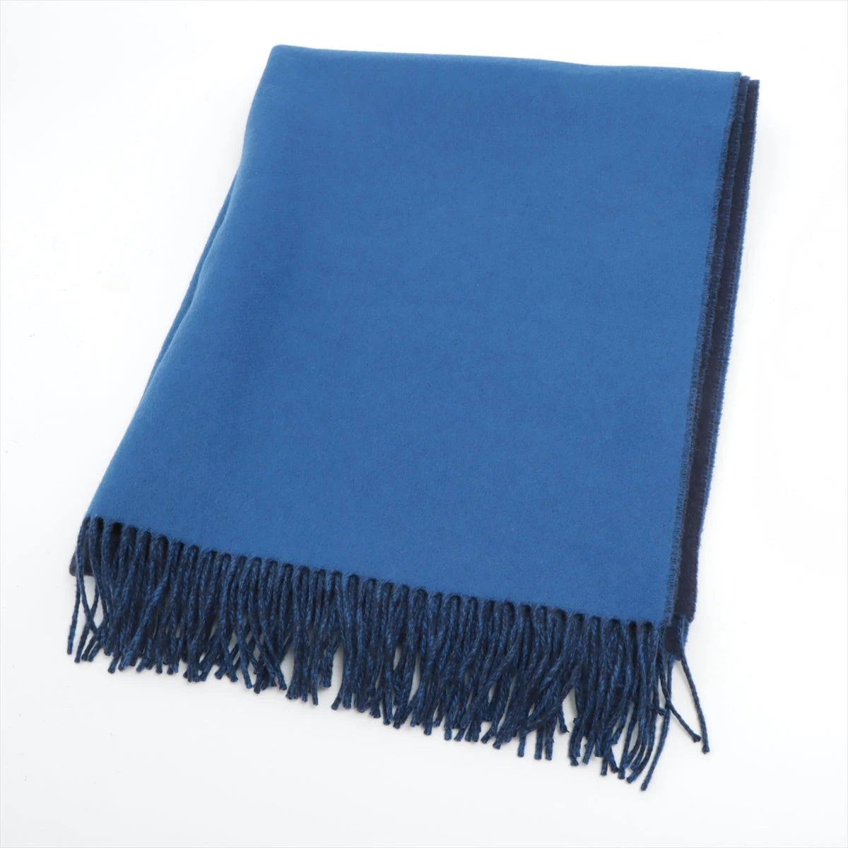 エルメス マフラー カシミヤ ブルー A2312101｜中古ブランド品