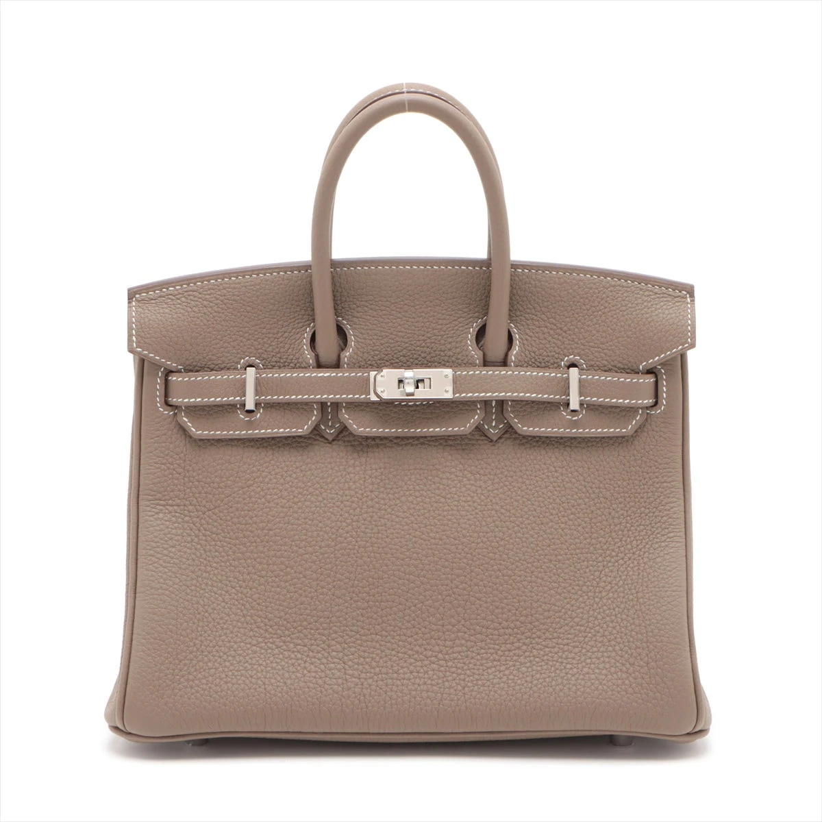 エルメス バーキン25 トゴ エトゥープ シルバー金具 B:2023年