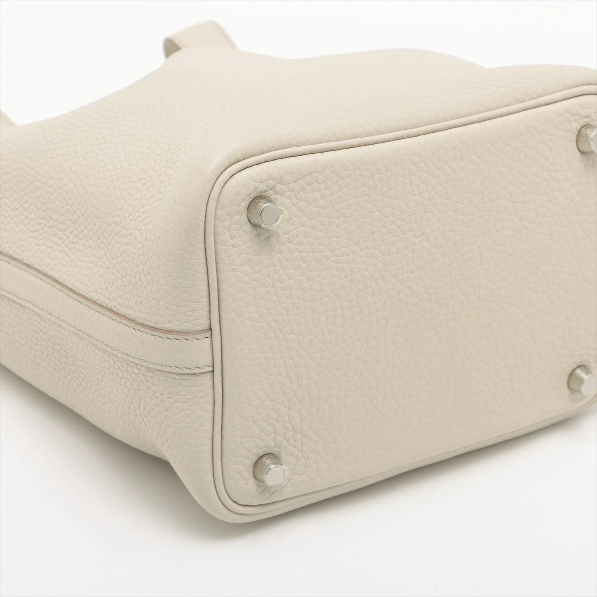 【HERMES】ピコタンロックPM/クレ/シルバー金具 エルメス ピコタンロックPM/18 クレ トリヨンクレマンス