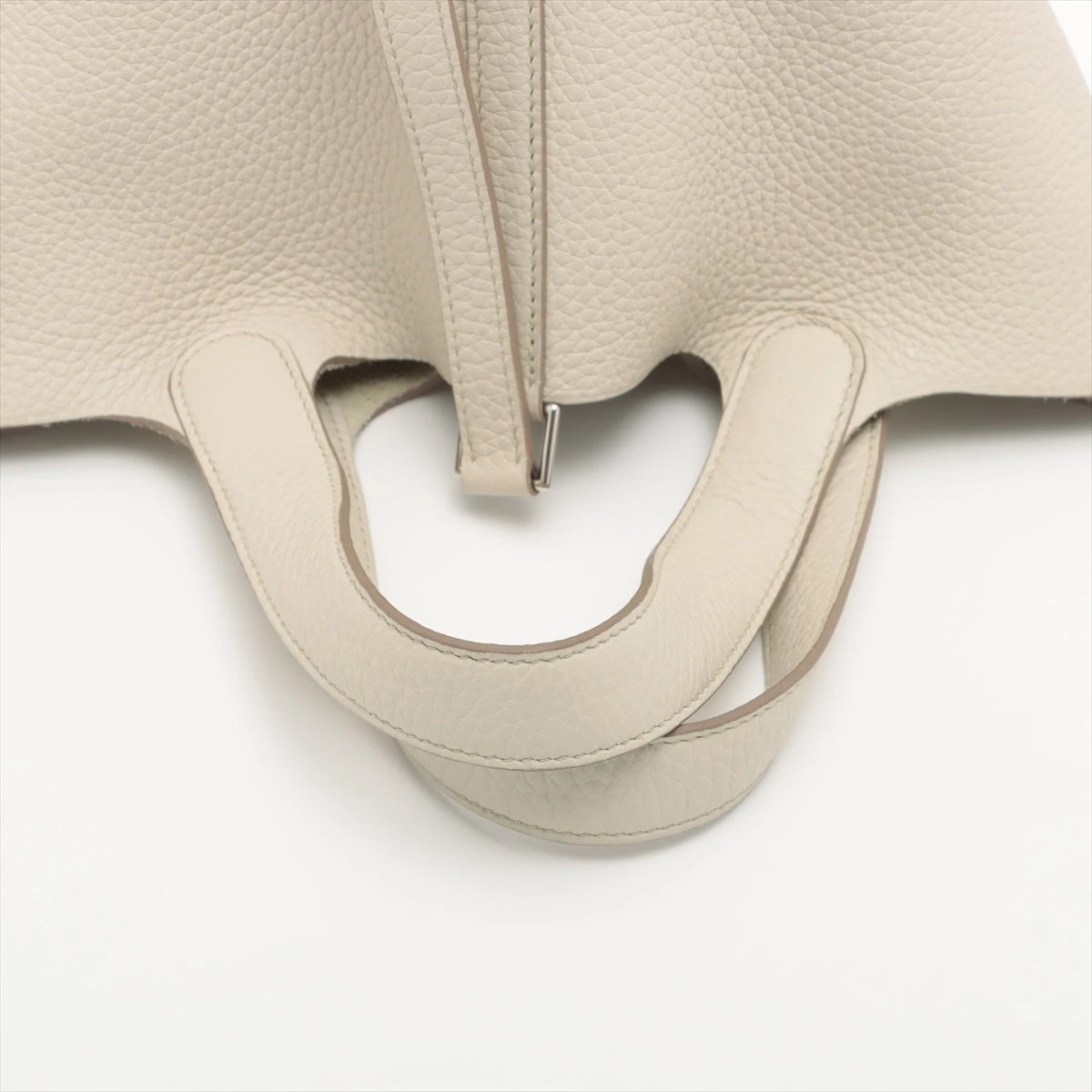 【HERMES】ピコタンロックPM/クレ/シルバー金具 エルメス ピコタンロックPM/18 クレ トリヨンクレマンス