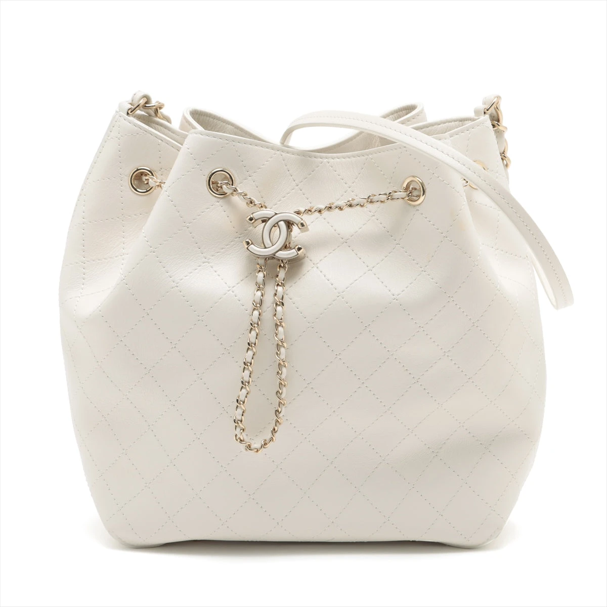 シャネル ビコローレ マトラッセ 巾着 チェーン ショルダー バッグ ココマーク 楽天市場】【中古】 CHANEL シャネル チェーンショルダー