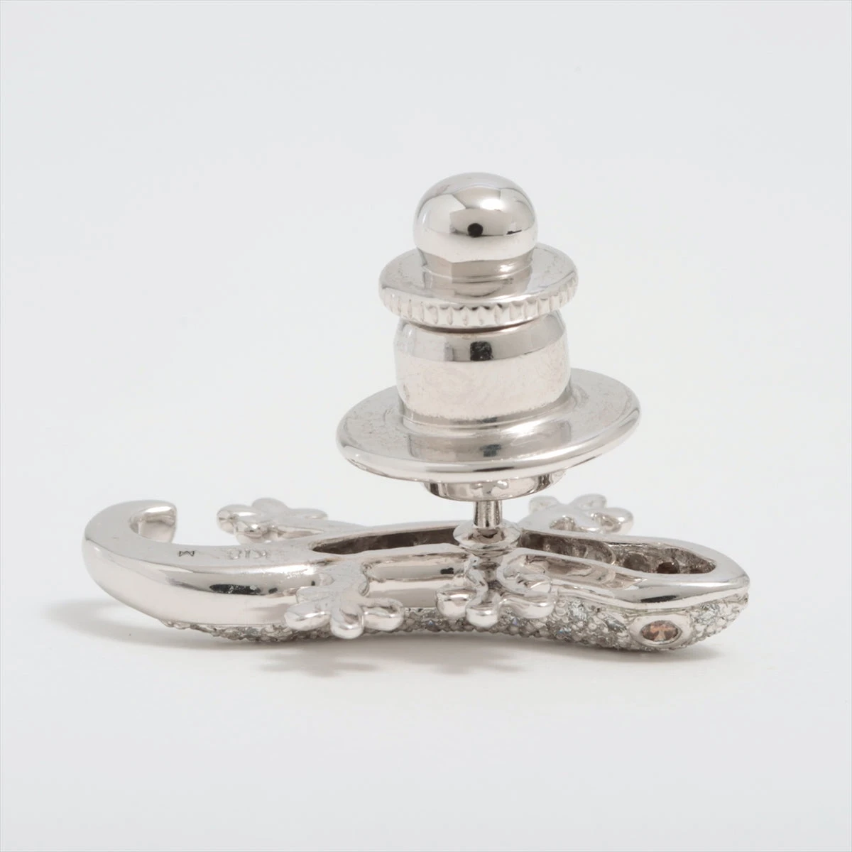 ミキモト ダイヤ ピンブローチ K18(WG) 総2.5g AP046704｜中古ブランド