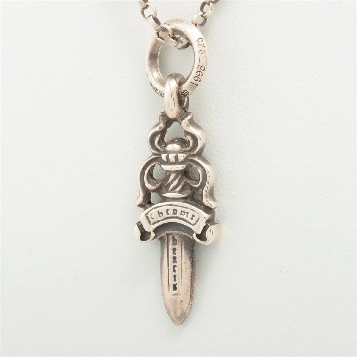 クロムハーツ #5ダガー ネックレス 925 9.6g ロールチェーン16インチ  
