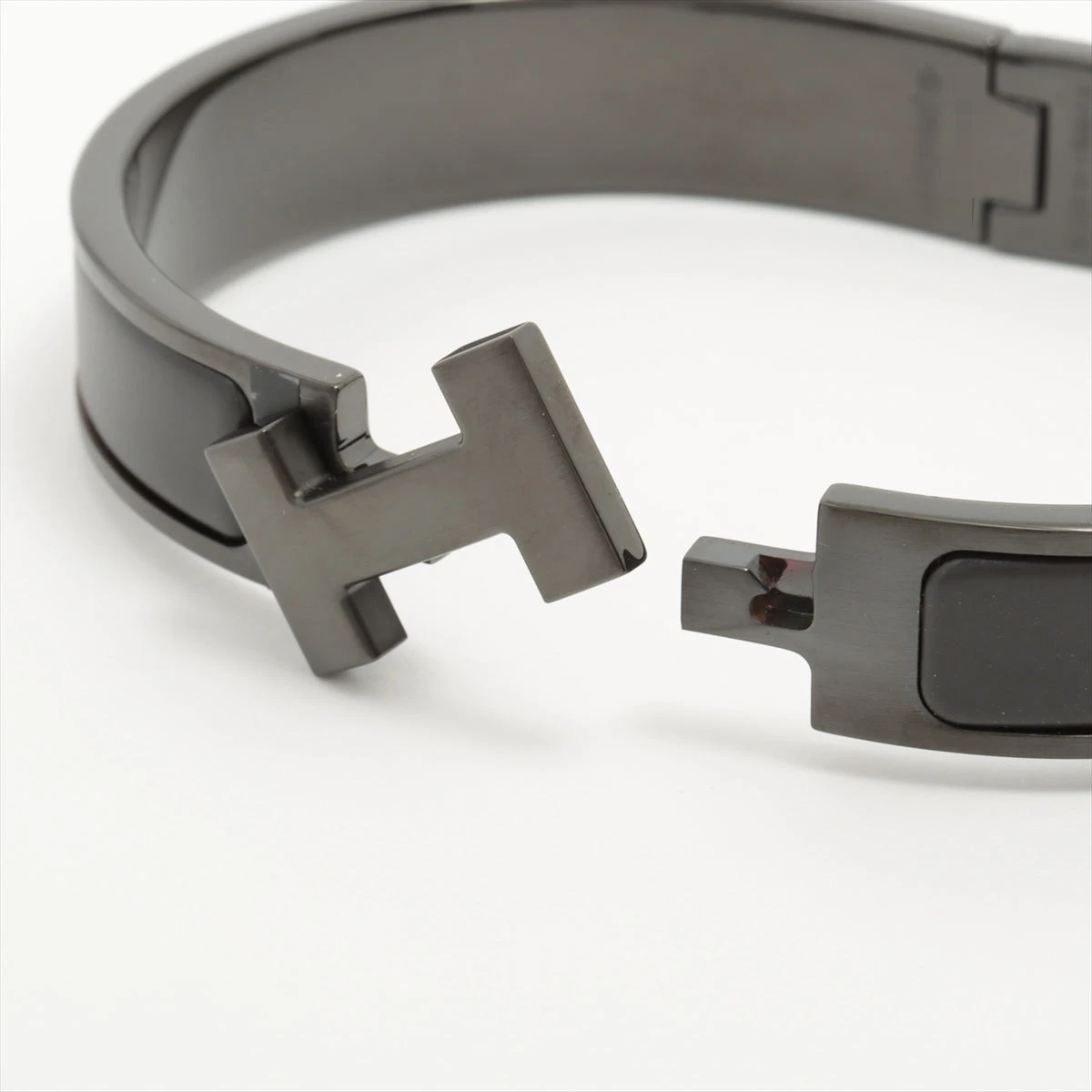HERMES H バングル　クリック　ブラック HERMES ソーブラック☆ブレスレット 《クリックHH》 (HERMES