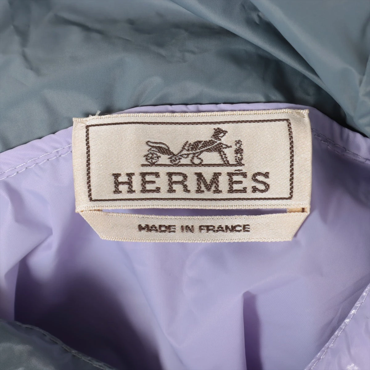 エルメス セリエ コットン×ナイロン ナイロンジャケット 50 パープル