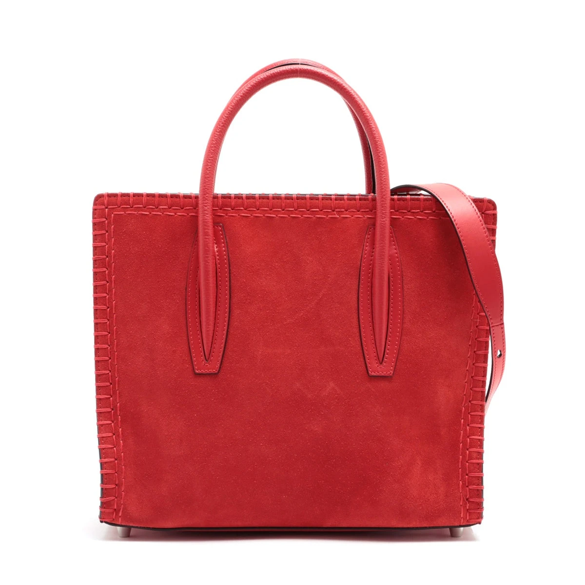【美品】ルブタン パロマ ミディアム トートバッグ Paloma medium ホワイト カーフレザー - Bags - Women