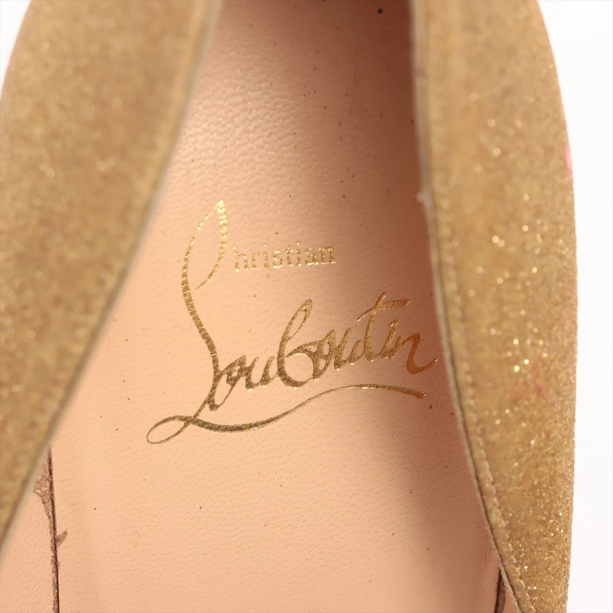 クリスチャンルブタン グリッター パンプス 37 1/2 レディース